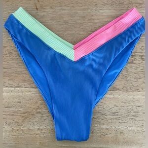 ONEONE bright blue,pink,green jesse bottom petani, high cut, cheeky bottom; XS